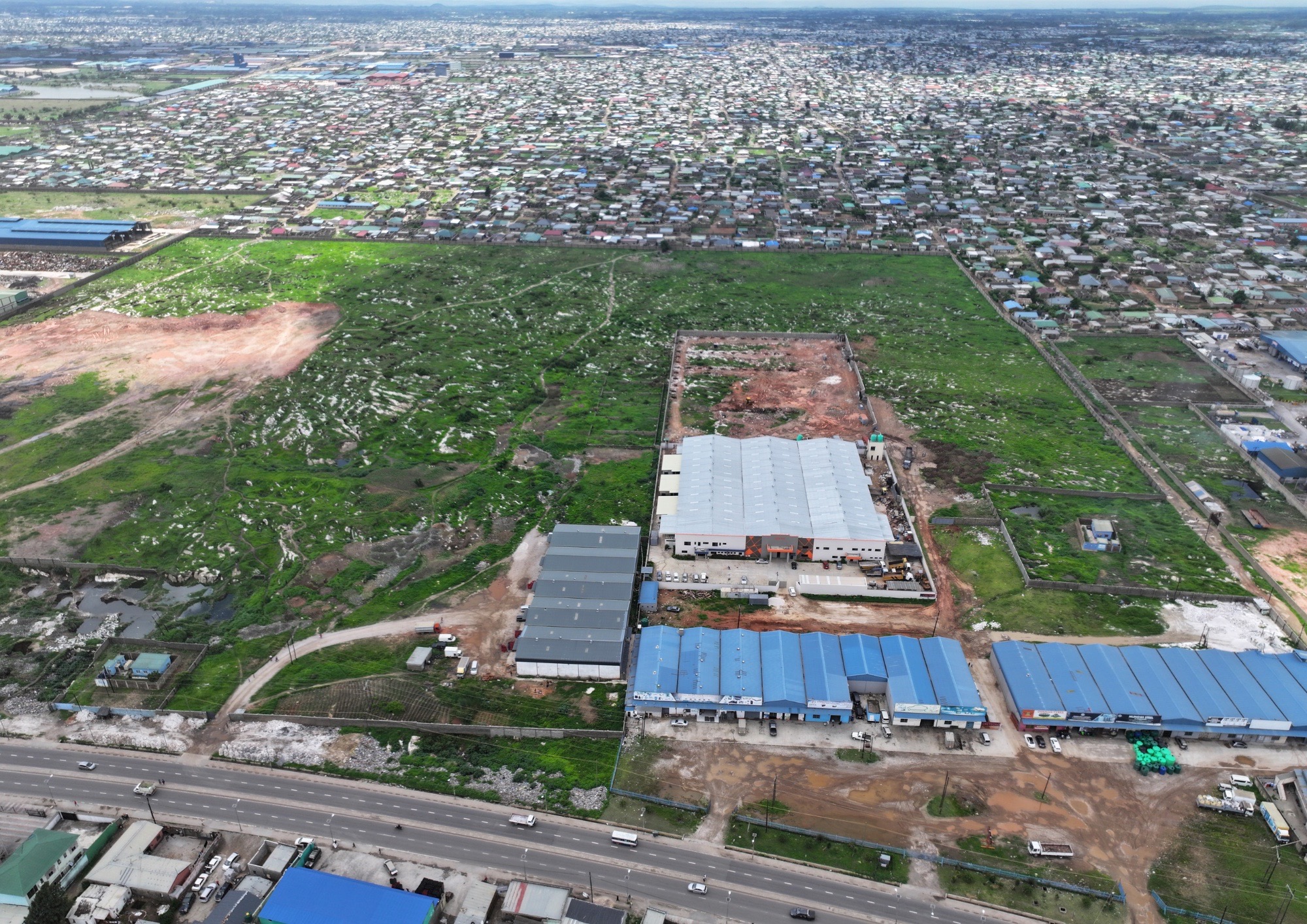Mungwi Industrial aerial project view