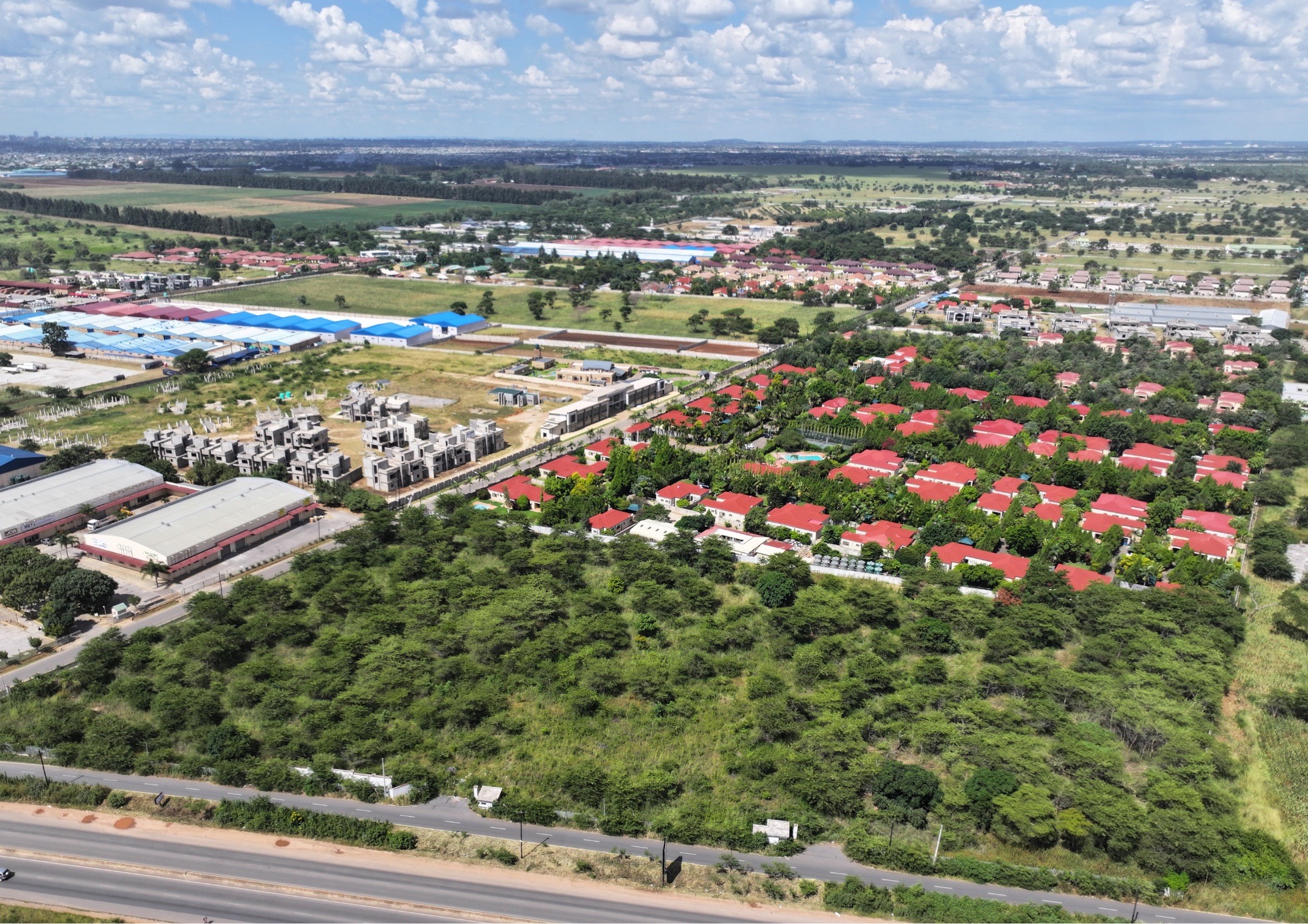 Parkway Heights aerial project view