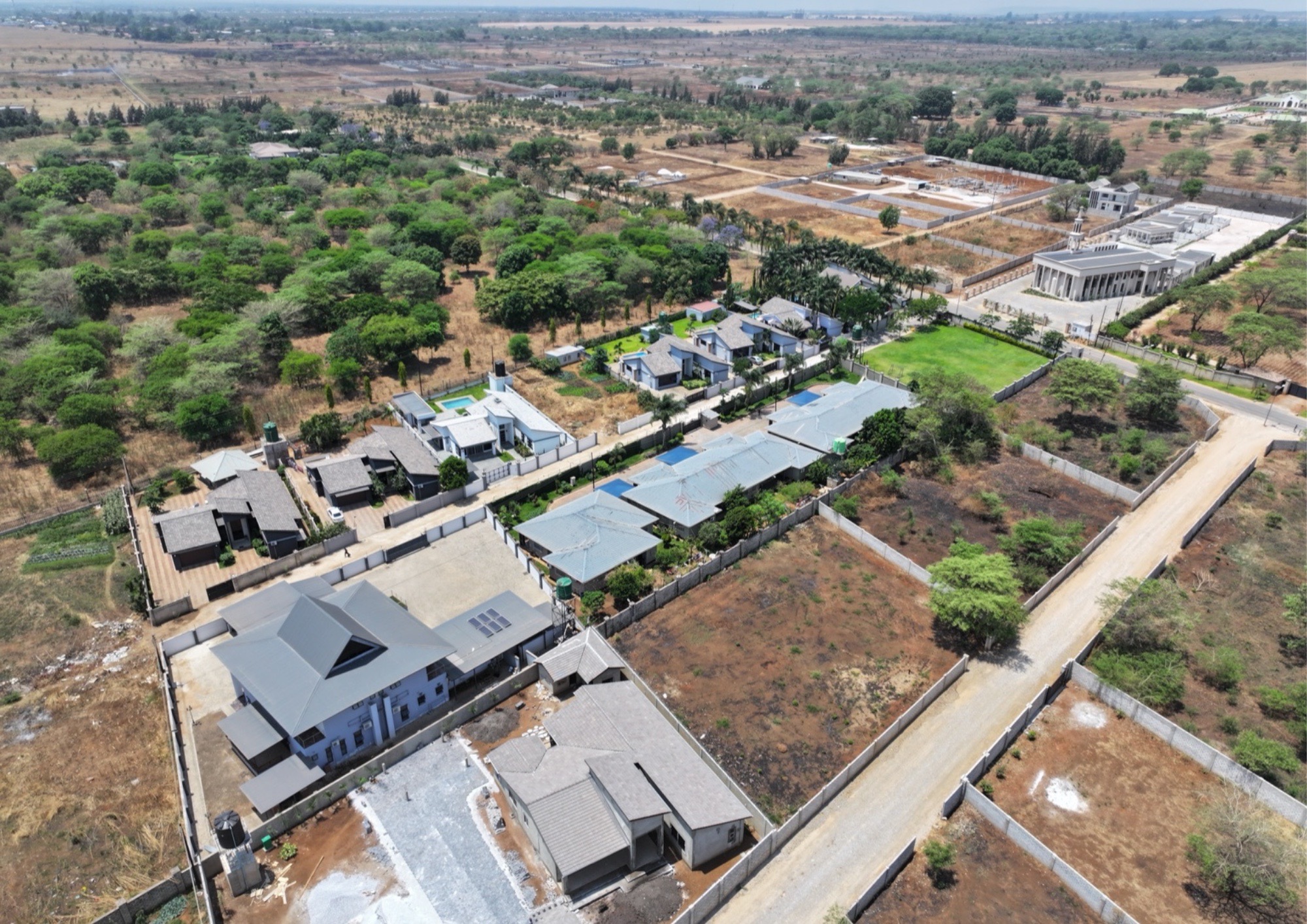 RB Palms aerial project view